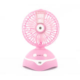 Portable Rechargeable Table Mini Fan With Water Sprayer