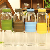 304 Stainless Steel Empty Cup Transparent Glass Sports Water Bottle