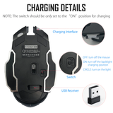 Rechargeable Wireless Gaming Mouse  With RGB Light