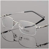 Titanium Half Frame Ultra-Light and Comfortable Men's Glasses