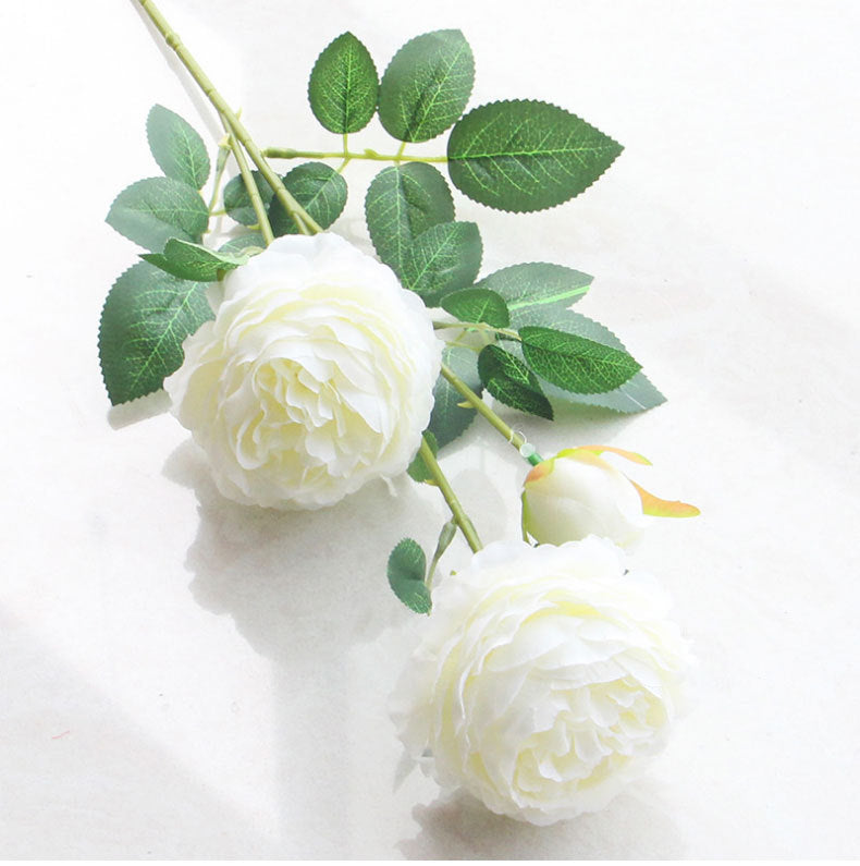 3 Headed Peony Artificial Flowers