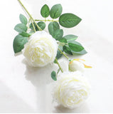 3 Headed Peony Artificial Flowers