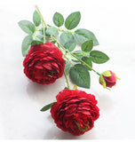 3 Headed Peony Artificial Flowers