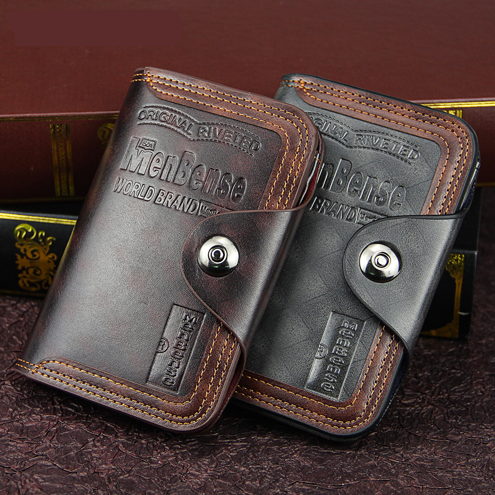 Mens Tri-fold Premium Wallet With Coin Pocket