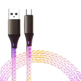 RGB colorful 3 In 1 mobile phone data cable