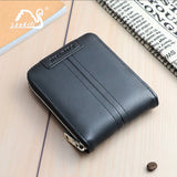 Korean style men's horizontal large capacity short wallet