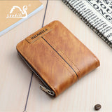 Korean style men's horizontal large capacity short wallet