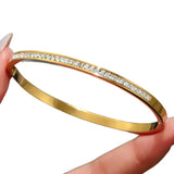 18K Stainless steel gold plated bracelet set