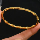 18K Stainless steel gold plated bracelet set