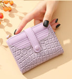 Crocodile Pattern Compact Wallet for Women