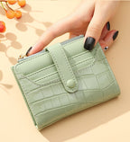 Crocodile Pattern Compact Wallet for Women