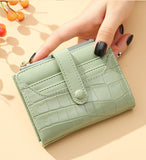 Crocodile Pattern Compact Wallet for Women