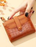 Crocodile Pattern Compact Wallet for Women