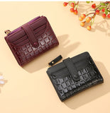 Crocodile Pattern Compact Wallet for Women