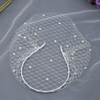 Elegant Bride Mesh Veil Hairband
