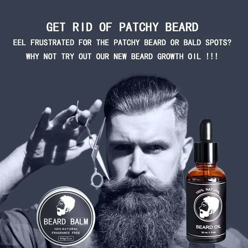 Men’s Beard Grooming Oil And Cream