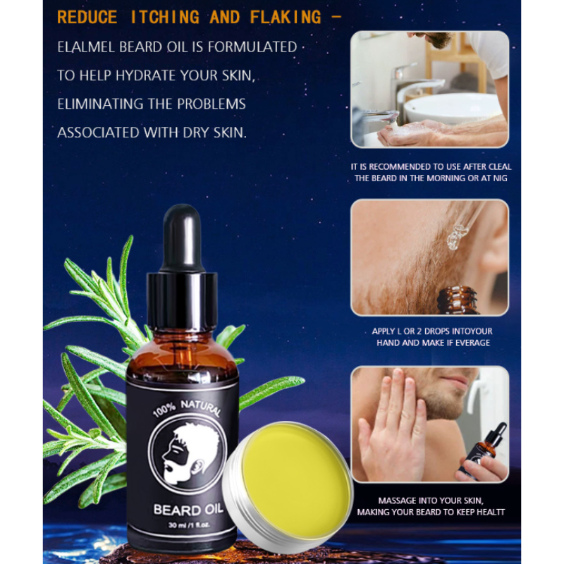 Men’s Beard Grooming Oil And Cream