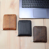Korean style men's horizontal large capacity short wallet