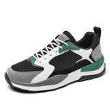 Men's Lightweight  Green & Black Running Shoes