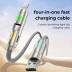 240W 4-in-1 USB-C Fast Charging Cable