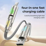 240W 4-in-1 USB-C Fast Charging Cable