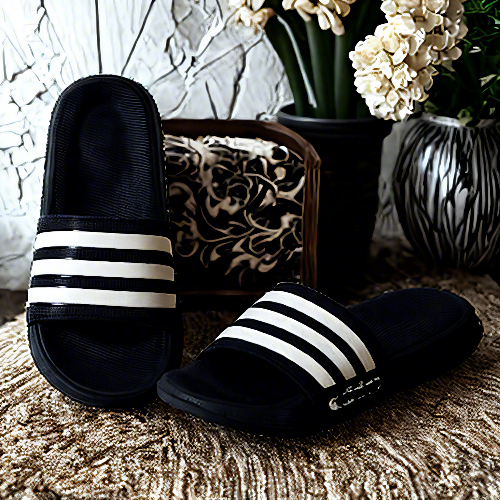 Men's Sripe Outer Wear Summer Slide