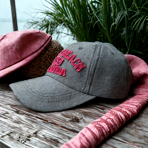 Vintage Miami Beach Embroidered Baseball Cap