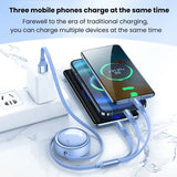 100W 3 In 1 Retractable Fast Charging Cable