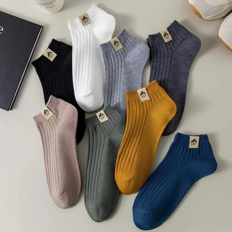 Men's Trendy Style All Seasons Short Socks (Set of 05)