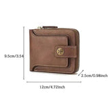 Vintage Style Small PU Leather Men's Wallet