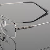 Titanium Half Frame Ultra-Light and Comfortable Men's Glasses