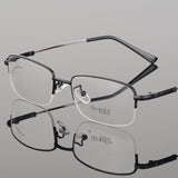 Titanium Half Frame Ultra-Light and Comfortable Men's Glasses