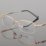 Titanium Half Frame Ultra-Light and Comfortable Men's Glasses