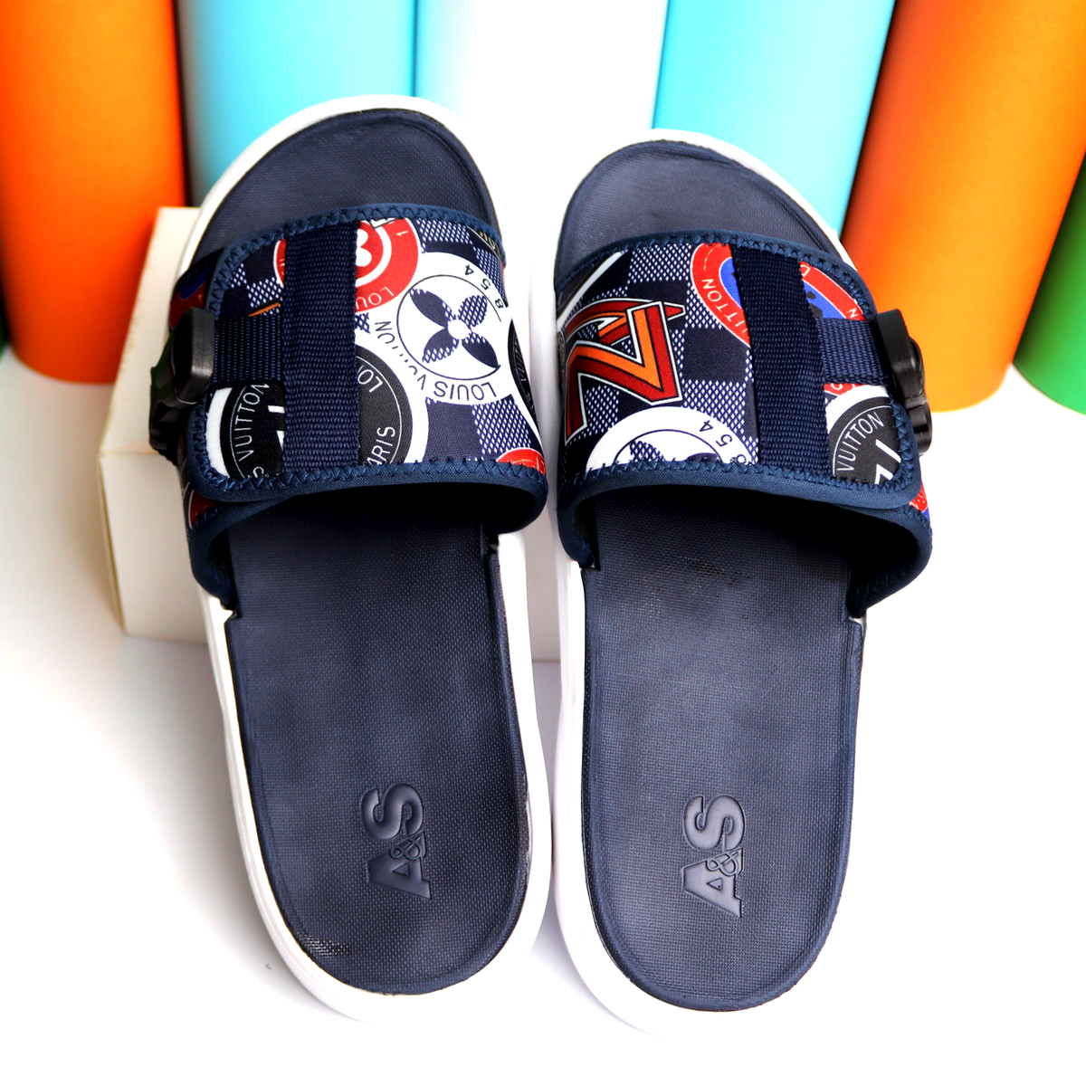 Men's Comfortable Text Slide