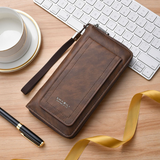 Classic Long Strap Leather Wallet