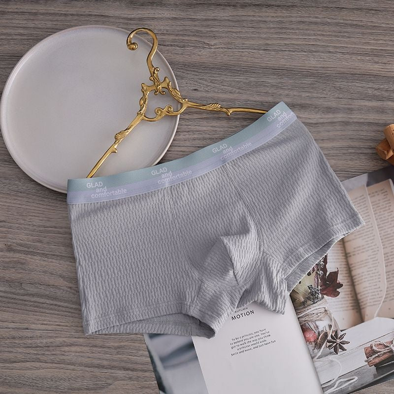 Soft Breathable Textured Cotton Boxer (set of 4)