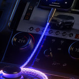 RGB colorful 3 In 1 mobile phone data cable