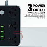 6 USB & 3 Power Socket