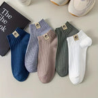 Men's Trendy Style All Seasons Short Socks (Set of 05)