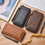 Classic Long Strap Leather Wallet