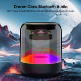 High Quality colorful glass Bluetooth speaker with Memory Slot