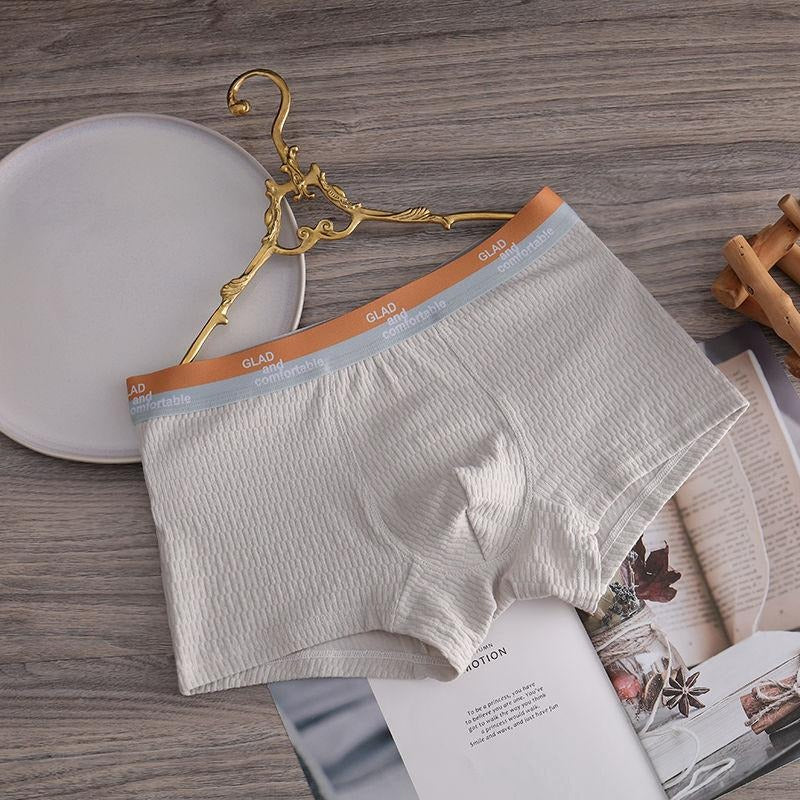Soft Breathable Textured Cotton Boxer (set of 4)