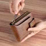 Vintage Style Small PU Leather Men's Wallet