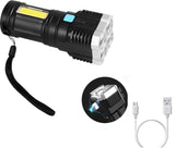 4 Modes USB Long-Range Light Portable Torch Tactical Light