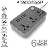 6 USB & 3 Power Socket