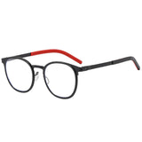 Metal Non-Slip Ultra-Light Retro Round Optical Glasses Frame