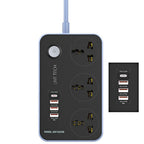 Maxline 3 Socket & 4 USB With Lightning Port Fast Charging Multiplug