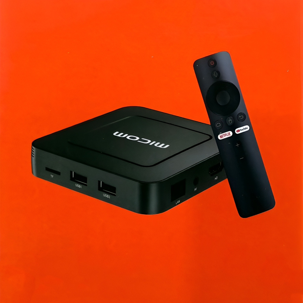 High Quality Voice Control Micom Android Tv Box 8GB RAM+128 GB ROM