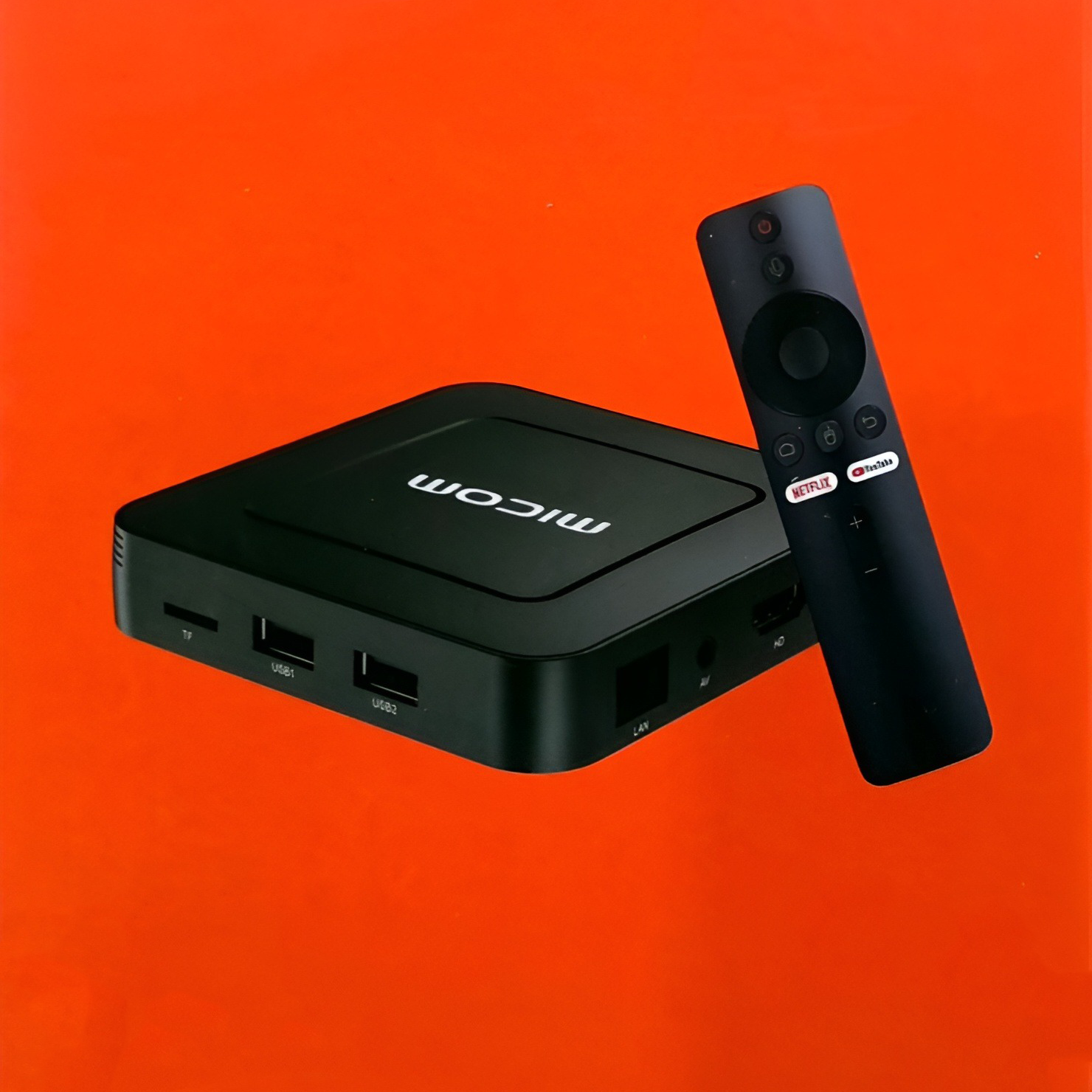 High Quality Voice Control Micom Android Tv Box 8GB RAM+128 GB ROM