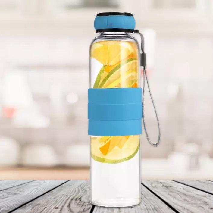 Transparent Glass Sports Water Bottle